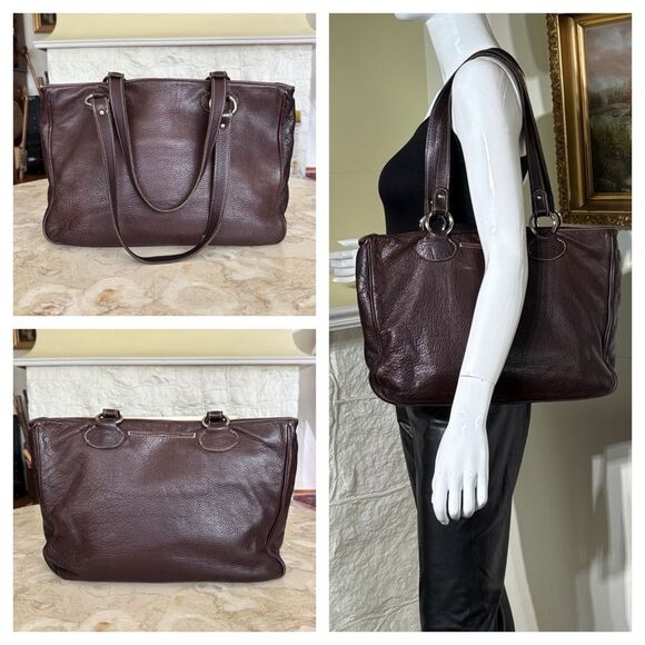 Roots Handbags - Roots Leather Tote Shoulder Bag Vintage
